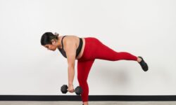 single leg dumbbell deadlift